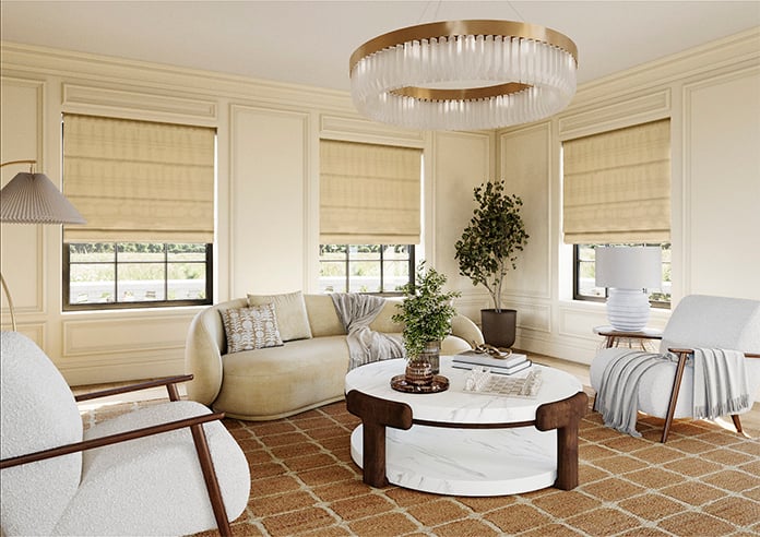 Lucerne Faux Silk, Alabaster - Twist&Fit Roman Blind - Image 7